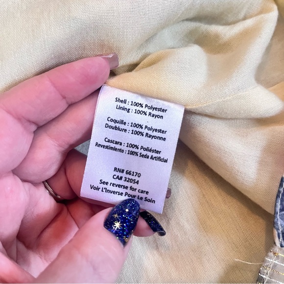 Anthropologie Hemant & Nandita Lourve metallic floral maxi skirt - Picture 8 of 12